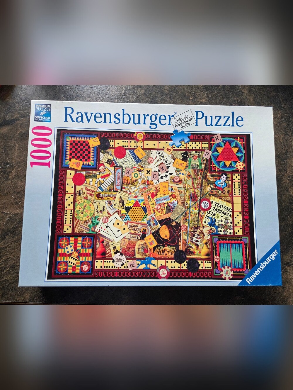 NIB Ravensburger 1000 Pieces Vintage Games Puzzle